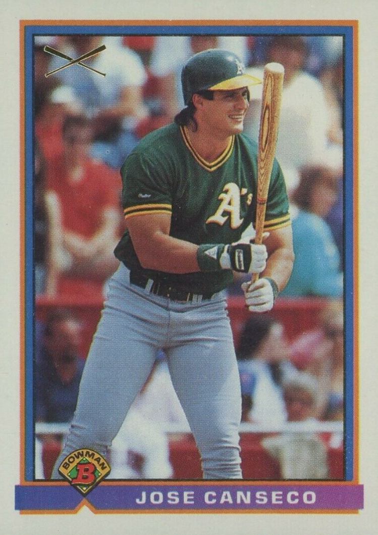 1991 Bowman Jose Canseco SLUG #372 Baseball Card