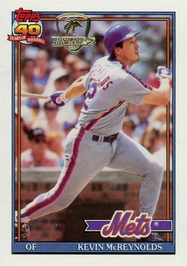 1991 Topps Desert Shield Kevin McReynolds #105 Baseball Card