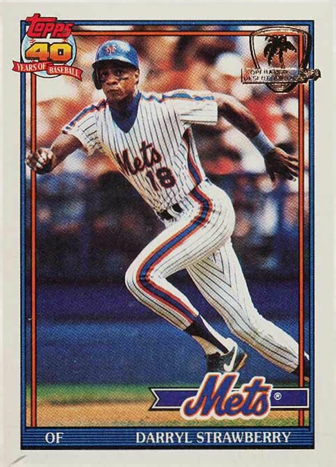 1991 Topps Desert Shield Darryl Strawberry #200 Baseball Card