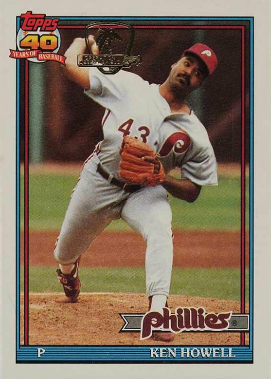 1991 Topps Desert Shield Ken Howell #209 Baseball Card