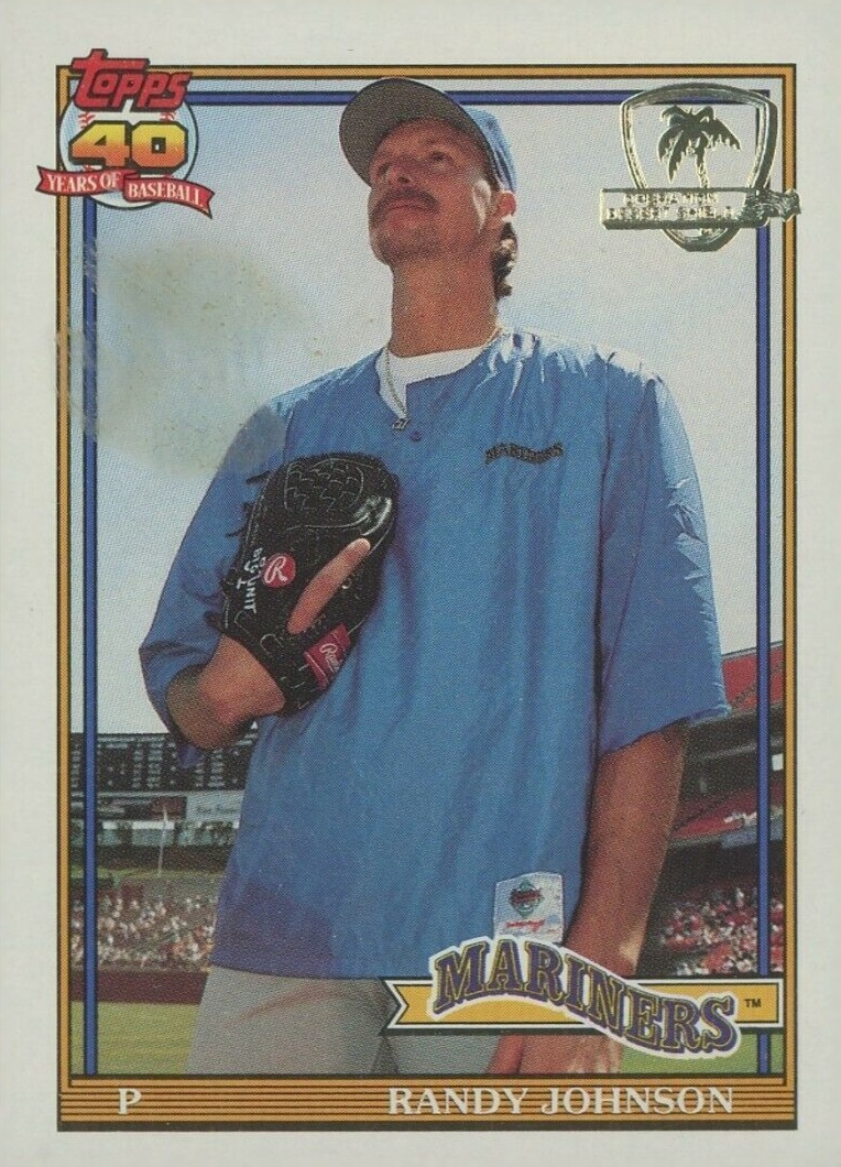 1991 Topps Desert Shield Randy Johnson #225 Baseball Card