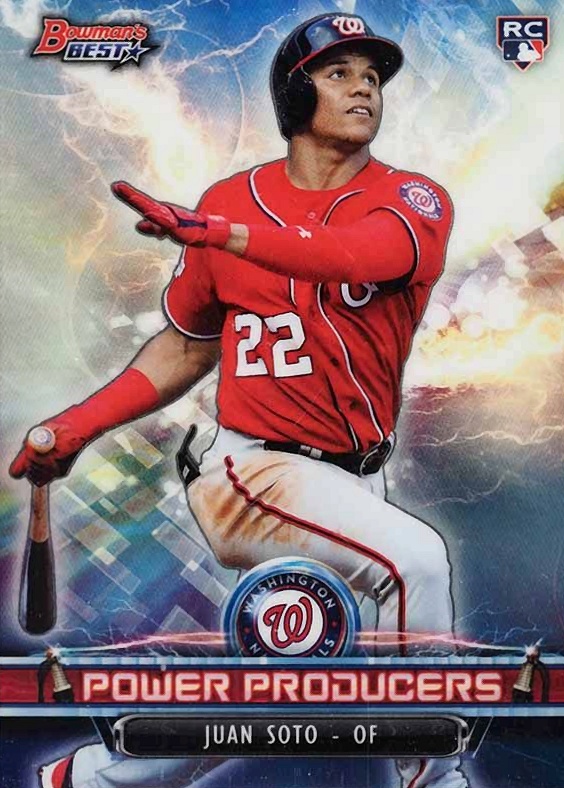 2020 Bowman's Best Power Producers Juan Soto #PPJS Baseball Card