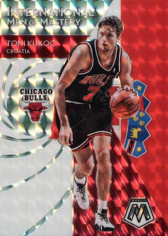2019 Panini Mosaic International Men of Mastery Toni Kukoc #5 Basketball Card