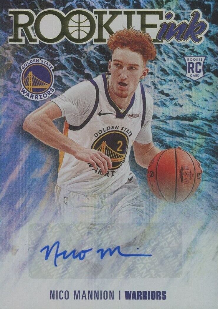 2020 Panini Hoops Rookie Ink Nico Mannion #NMN Basketball Card