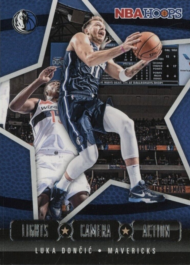 2020 Panini Hoops Lights Camera Action  Luka Doncic #18 Basketball Card