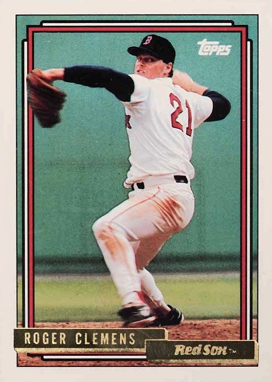 1992 Topps Gold Roger Clemens #150 Baseball Card