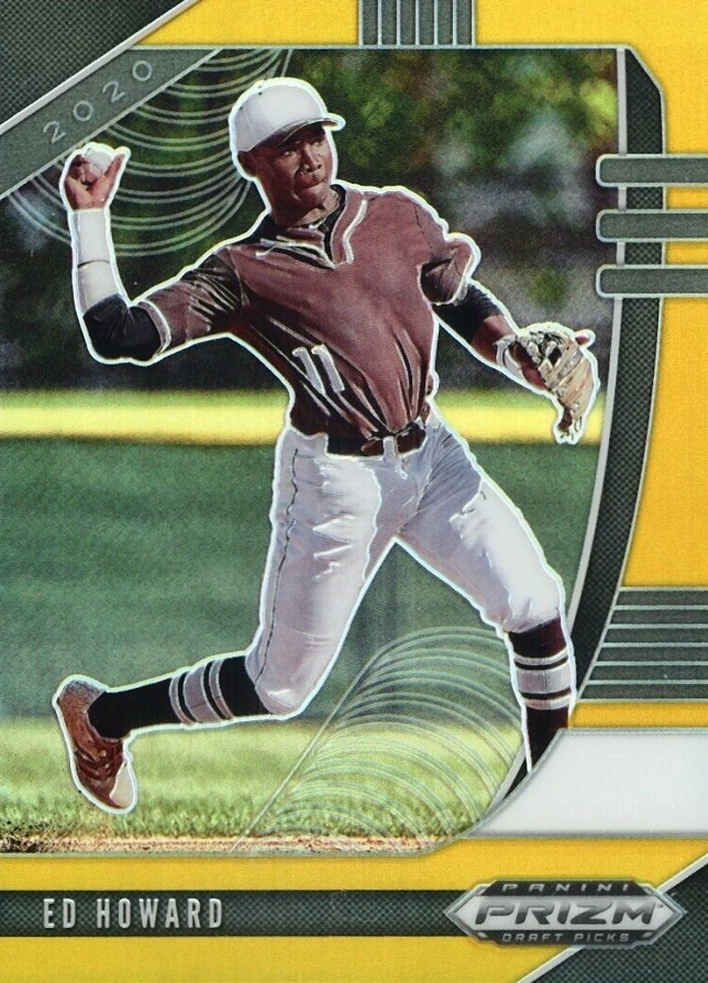 2020 Panini Prizm Draft Picks Ed Howard #PDP16 Baseball Card