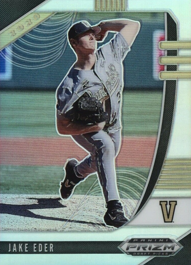 2020 Panini Prizm Draft Picks Jake Eder #PDP104 Baseball Card