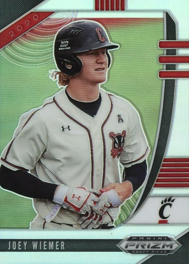 2020 Panini Prizm Draft Picks Joey Wiemer #PDP121 Baseball Card