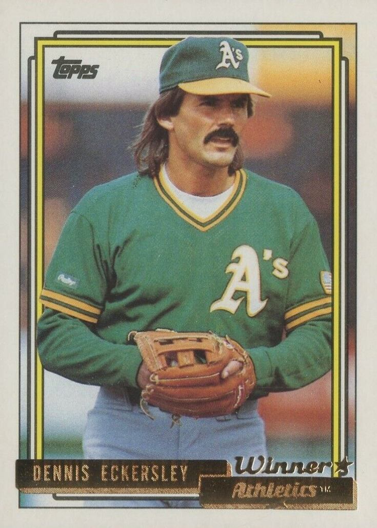 1992 Topps Gold Dennis Eckersley #738 Baseball Card