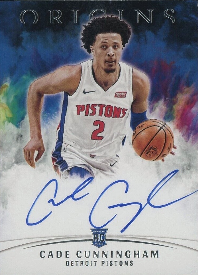 2021 Panini Origins Rookie Autographs Cade Cunningham #RACUN Basketball Card