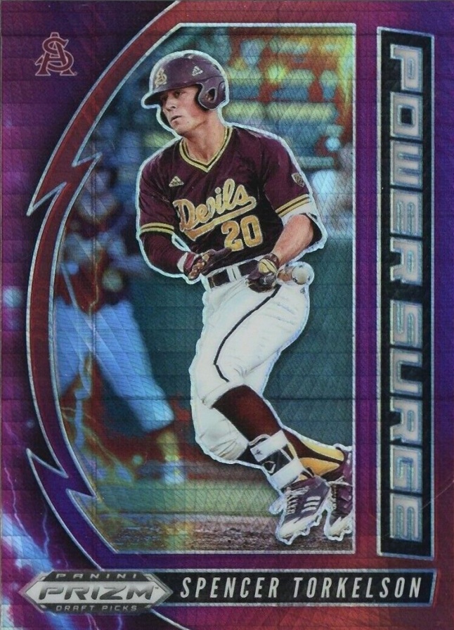 2020 Panini Prizm Draft Picks Power Surge Spencer Torkelson #PDP165 Baseball Card