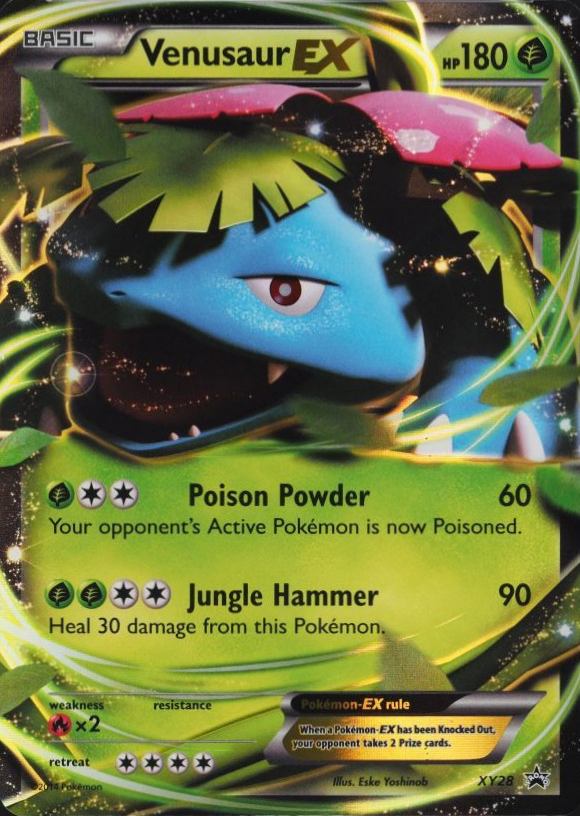 2014 Pokemon XY Black Star Promo Venusaur EX #XY28 TCG Card