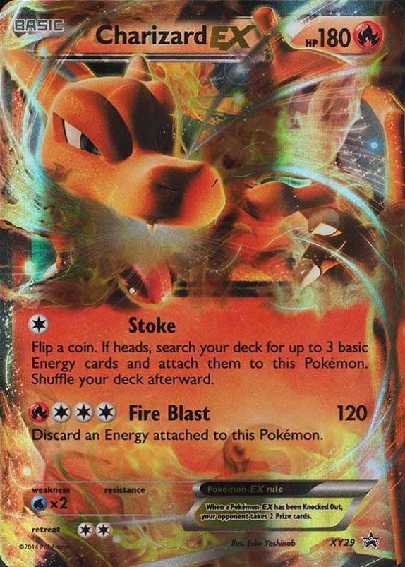 2014 Pokemon XY Black Star Promo Charizard EX #XY29 TCG Card