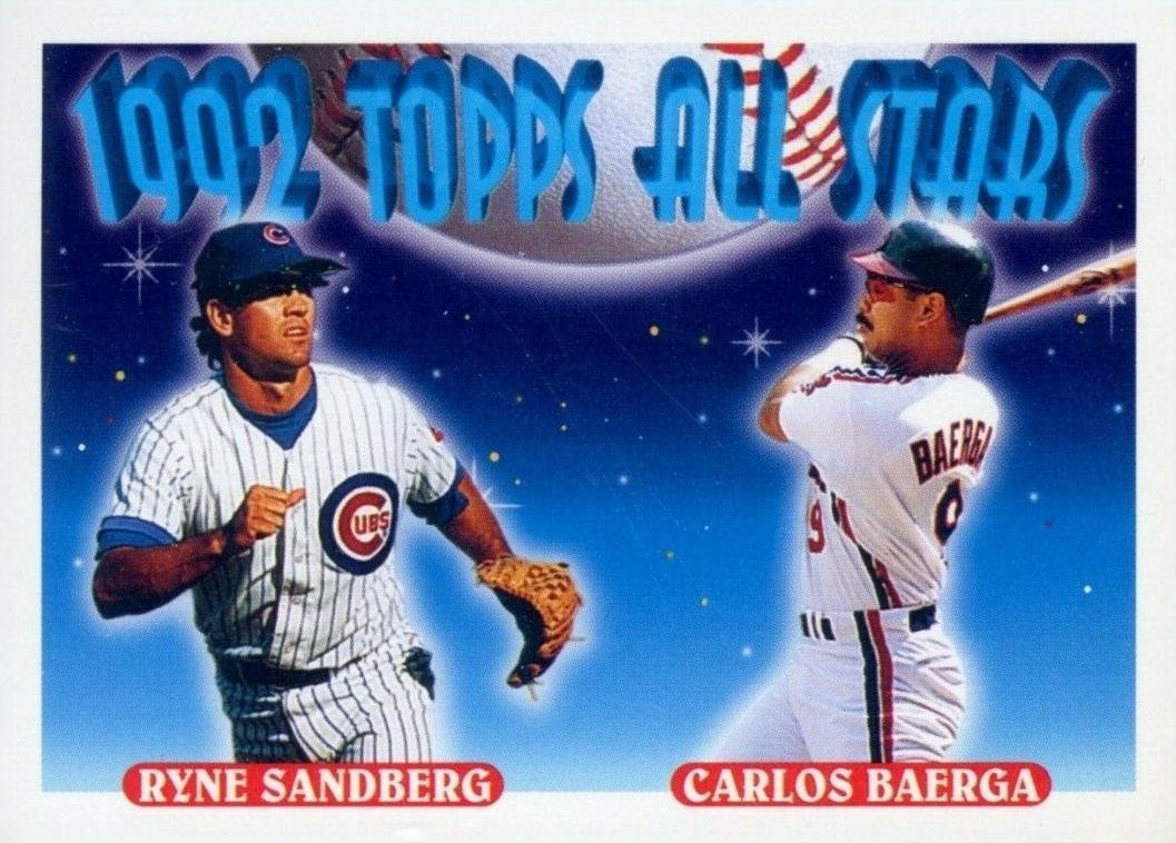 1993 Topps SRyne Sandberg/Carlos Baerga #402 Baseball Card