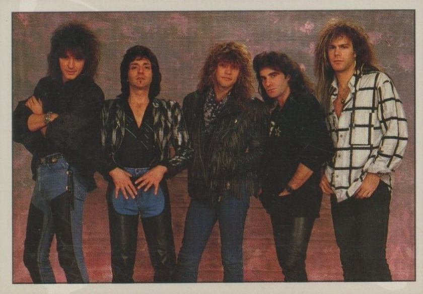 1987 Panini Smash Hits Collection Bon Jovi #21 Non-Sports Card