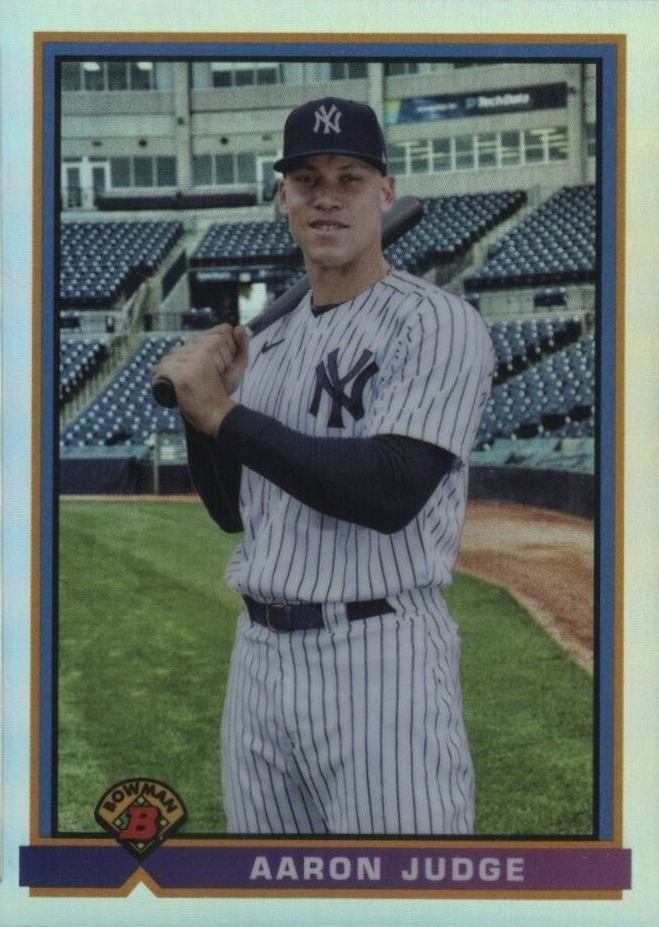 2021 Bowman Chrome 1991 Bowman Aaron Judge #AJ Baseball Card