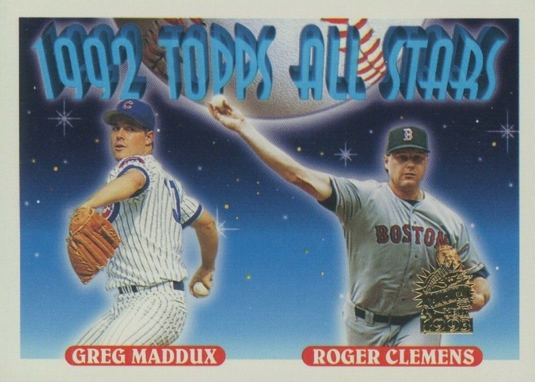 1993 Topps Greg Maddux/Roger Clemens #409 Baseball Card