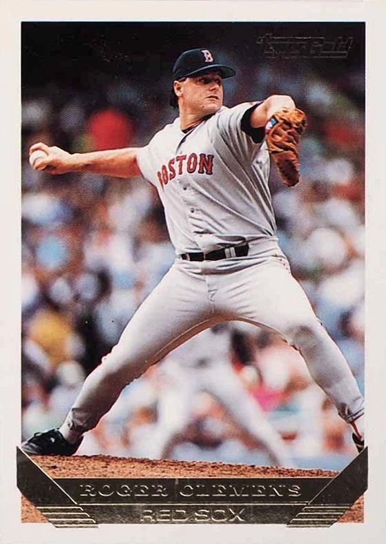 1993 Topps Gold Roger Clemens #4 Baseball Card