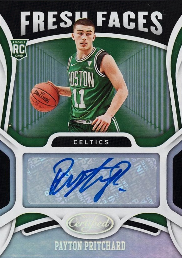 2020 Panini Certified Fresh Faces Signatures Payton Pritchard #FSPAY Basketball Card