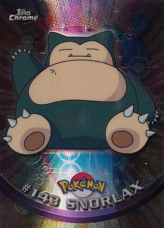 2000 Topps Chrome Pokemon T.V. Snorlax #143 TCG Card