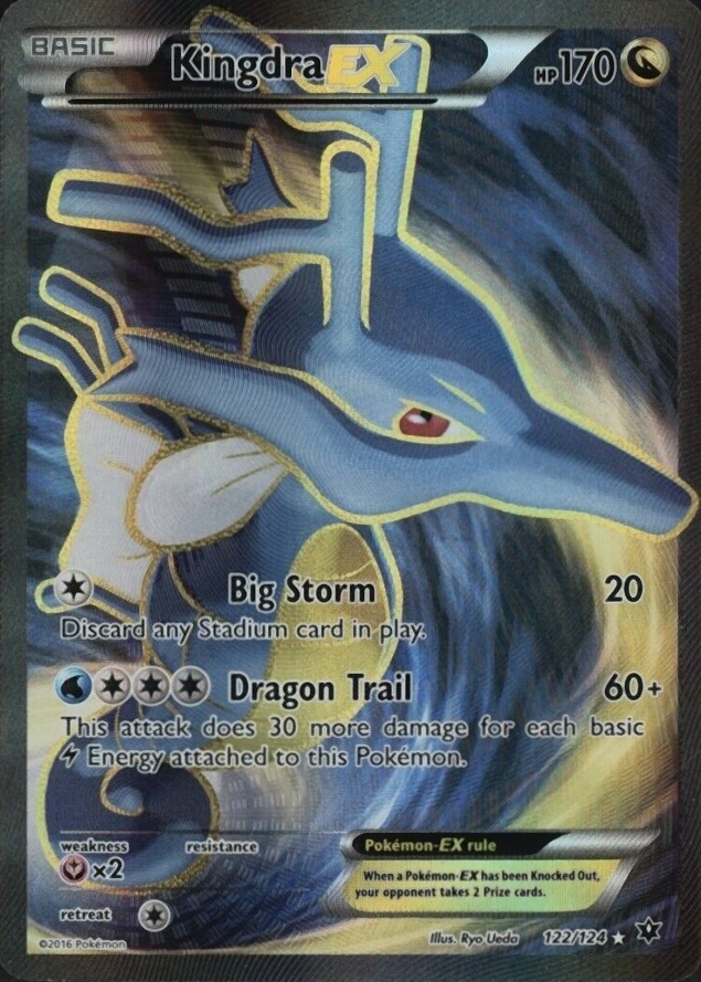 2016 Pokemon XY Fates Collide Full Art/Kingdra EX #122 TCG Card