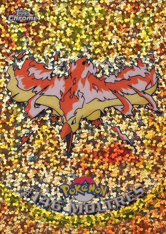 2000 Topps Chrome Pokemon T.V. Moltres #146 TCG Card