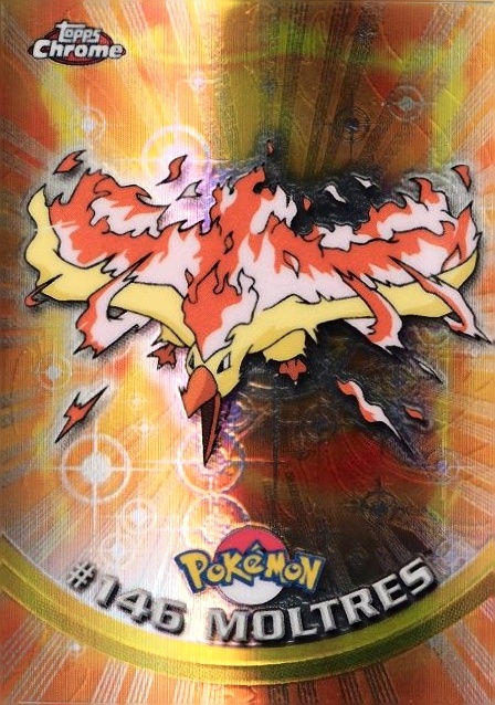 2000 Topps Chrome Pokemon T.V. Moltres #146 TCG Card