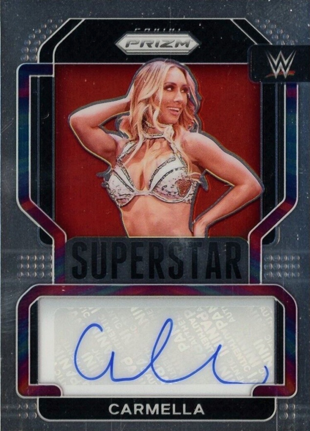 2022 Panini Prizm WWE Superstar Autographs Carmella #SACML Other Sports Card