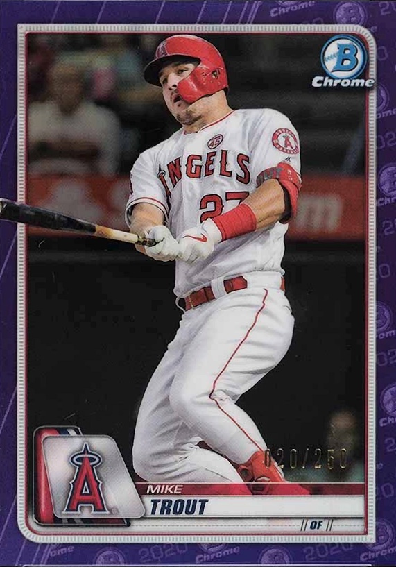 2020 Bowman Chrome Mike Trout #1 Baseball Card