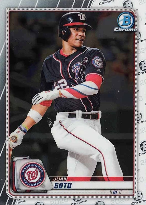 2020 Bowman Chrome Juan Soto #54 Baseball Card