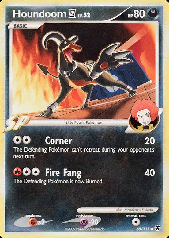 2009 Pokemon Platinum Rising Rivals Houndoom 4 #65 TCG Card