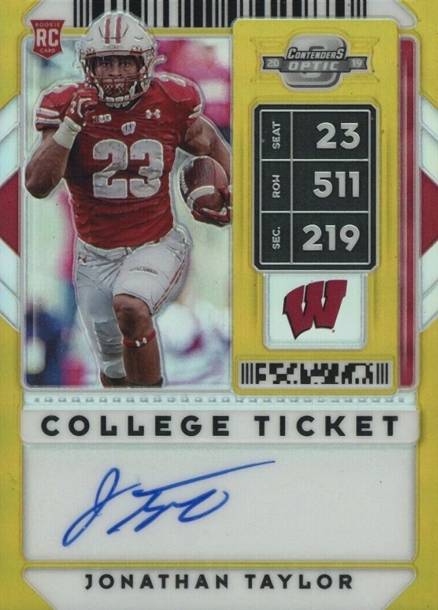 2020 Panini Contenders Draft Picks Jonathan Taylor #106 Football Card