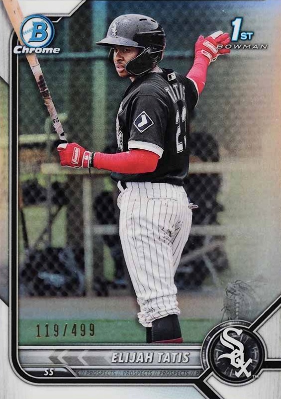 2022 Bowman Chrome Prospects Elijah Tatis #BCP23 Baseball Card