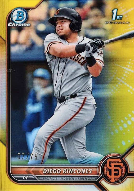 2022 Bowman Chrome Prospects Diego Rincones #BCP65 Baseball Card