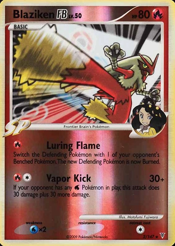 2009 Pokemon Platinum Supreme Victors Blaziken FB-Reverse Foil #2 TCG Card