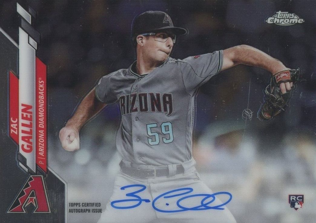 2020 Panini Prizm Rookie Autographs Zac Gallen #RAZG Baseball Card