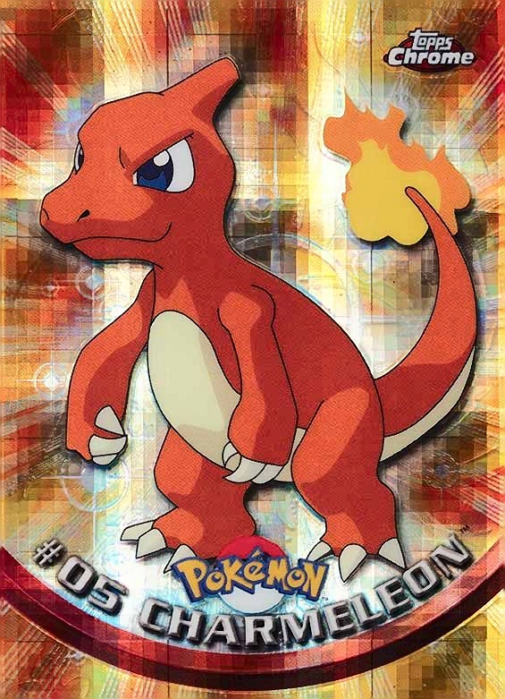 2000 Topps Chrome Pokemon T.V. Charmeleon #5 TCG Card