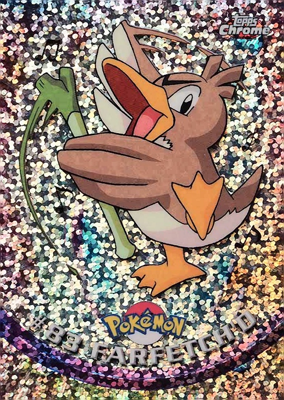 2000 Topps Chrome Pokemon T.V. Farfetch'd #83 TCG Card