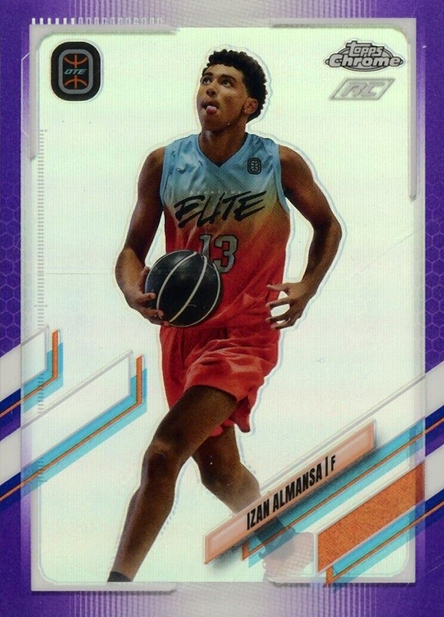 2021 Topps Chrome Overtime Elite Izan Almansa #76 Basketball Card