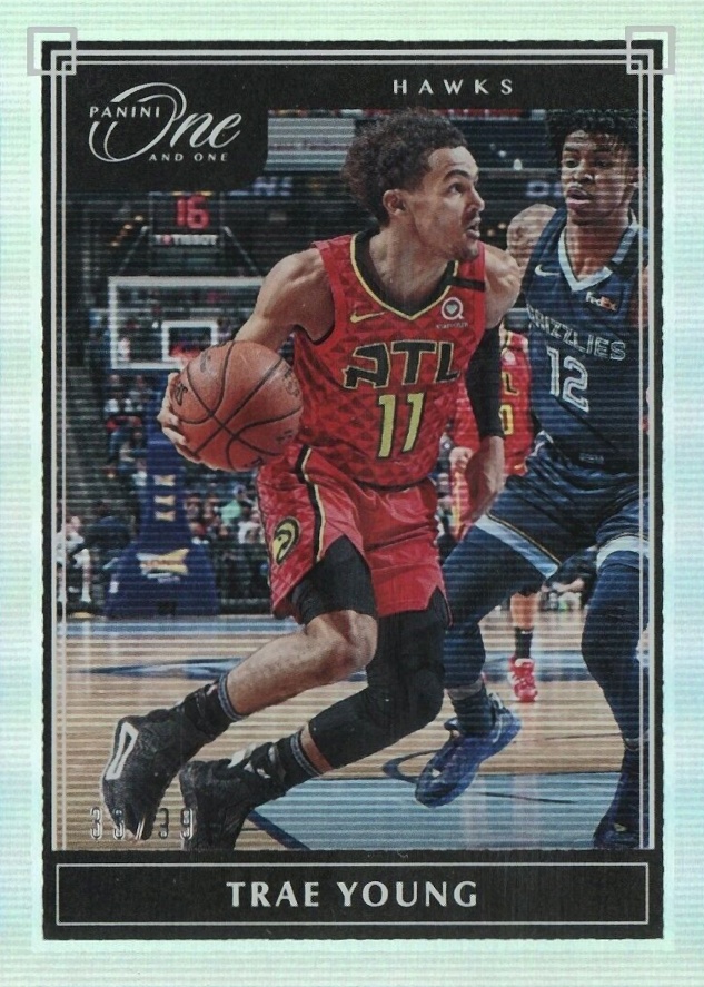 2019 Panini One and One Trae Young #2 Basketball Card