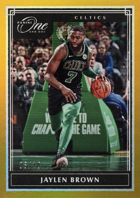 2019 Panini One and One Jaylen Brown #52 Basketball Card