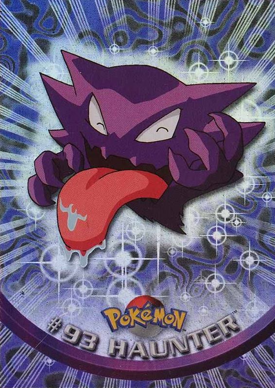 2000 Topps Pokemon TV Animation Series 2 Haunter #93 TCG Card