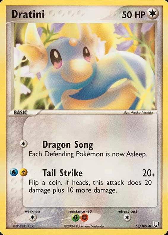 2004 Pokemon EX Team Rocket Returns Dratini #53 TCG Card