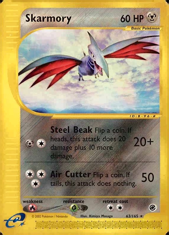 2002 Pokemon Expedition Skarmory #63 TCG Card