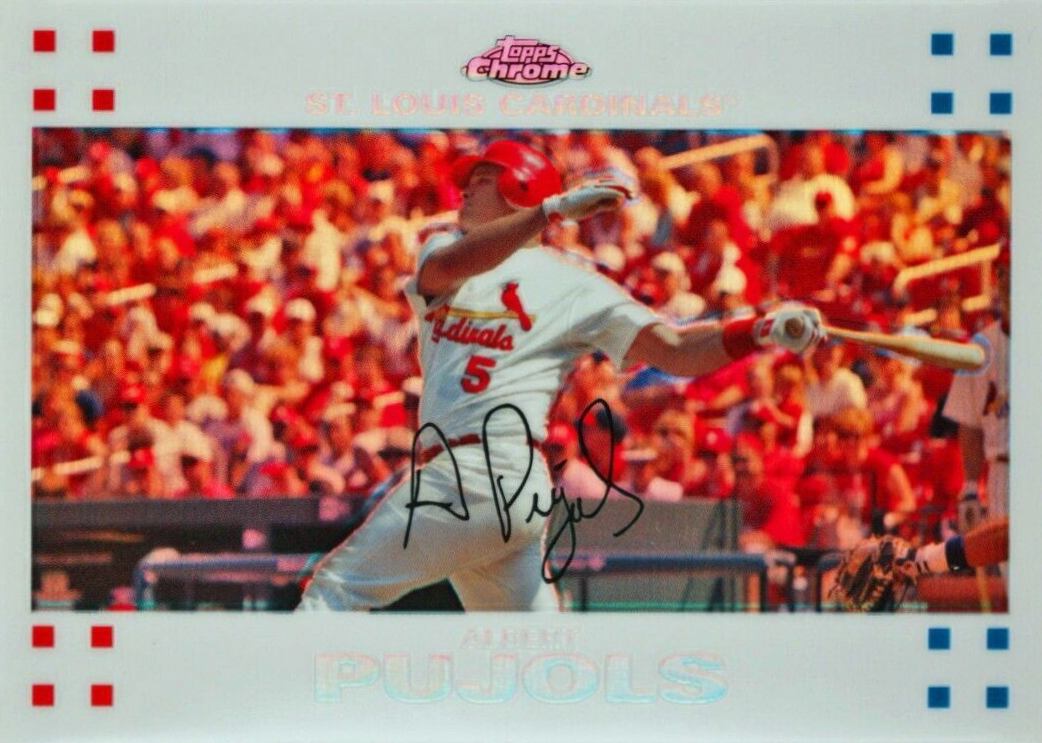 2007 Topps Chrome Albert Pujols #63 Baseball Card