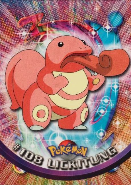 2000 Topps Pokemon TV Animation Series 2 Lickitung #108 TCG Card