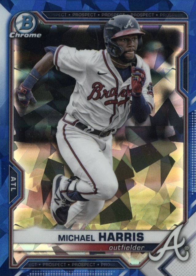 2021 Bowman Draft Chrome Sapphire Edition Michael Harris #BDC86 Baseball Card