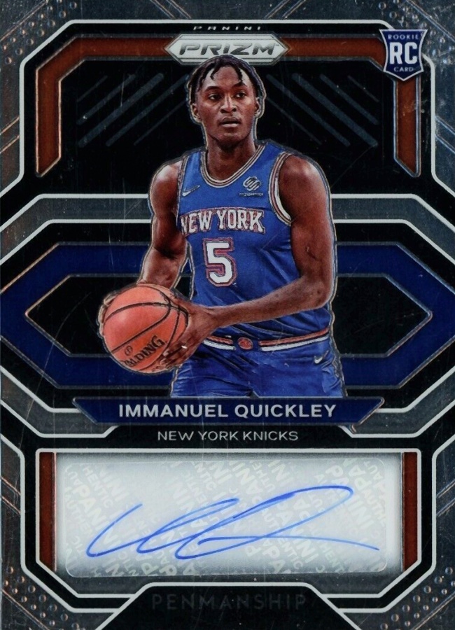 2020 Panini Prizm Rookie Penmanship Immanuel Quickley #RPIQK Basketball Card