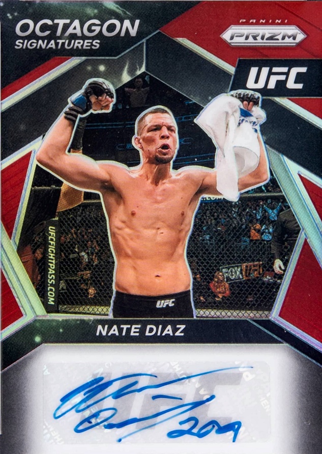 2021 Panini Prizm UFC Octagon Signatures Nate Diaz #OSNDZ Other Sports Card